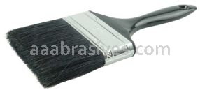 Weiler 40104 4" Industrial Varnish Brush Black China Bristle 2-3/4" Trim Length Blue Plastic Sash