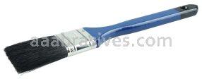 Weiler 40114 1-1/2" Flat Sash Brush Black China Bristle 2-1/4" Trim Length Blue Lacquered Handle