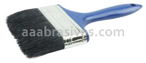 Weiler 40166 4" Vortec Pro Chip & Oil Brush Black Bristle 2" Trim Length Plastic Handle