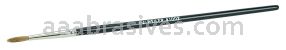 Weiler 41002 3/32" Watercolor Brush Red Sable 7/16" Trim Length Round Handle
