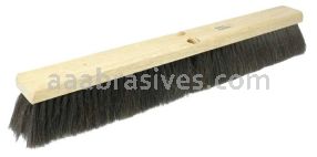 Weiler 42002 24" Fine Sweep Floor Brush Black Horsehair Fill