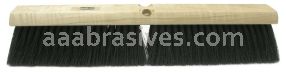 Weiler 42008 24" Medium Sweep Floor Brush Black Tampico Fill