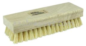 Weiler 44024 8" Square End Scrub Brush 1" Trim Length White Tampico Fill