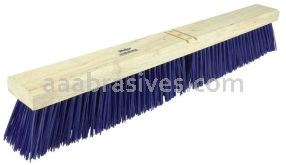 Weiler 44590 24" Contractor Garage Broom Stiff Blue Polypropylene Fill Includes Brace