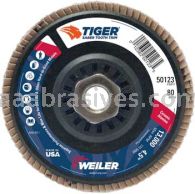Weiler 50123 4-1/2" Tiger Ceramic Abrasive Flap Disc