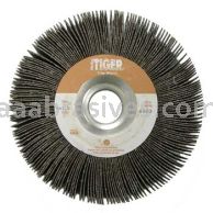 Weiler 53327 6" x 2" Tiger Coated Abrasive Flap Wheel 1" Arbor Hole 80 AO