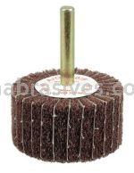 Weiler 54500 2" x 1" Non-Woven Stem-Mounted Interleaf Flap Wheel 120 AO 1/4" Stem