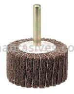 Weiler 54501 2" x 1" Non-Woven Stem-Mounted Interleaf Flap Wheel 180 AO 1/4" Stem