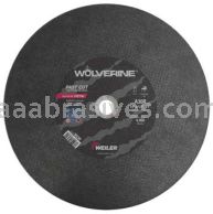 Weiler 56230 14" x 1/8" Wolverine Type 1 Large Cutting Wheel A30R 1" AH Stationary Saw