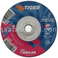 Weiler 57080 4-1/2" x 3/32" TIGER AO Type 27 Cutting Wheel A36S 5/8"-11 Nut