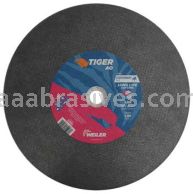 Weiler 57091 14" x 1/8" TIGER AO Type 1 Large Cutting Wheel A30R 1" AH Stationary Saw