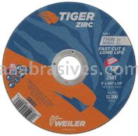 Weiler 58001 5" x .045" TIGER ZIRC Type 1 Cut-Off Wheel Z60T 7/8" AH