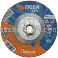 Weiler 58031 5 x .045 TIGER ZIRC Type 27 Cutting Wheel Z60T 5/8-11 UNC Nut