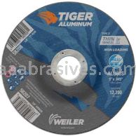 Weiler 58207 5" x .045" TIGER ALUMINUM Type 27 Cutting Wheel ALU60S 7/8 AH