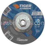 Weiler 58210 6" x .045" TIGER ALUMINUM Type 27 Cutting Wheel ALU60S 5/8-11 Nut