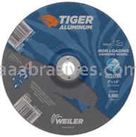 Weiler 58233 9" x 1/4" TIGER ALUMINUM Type 27 Grinding Wheel ALU24R 7/8 AH