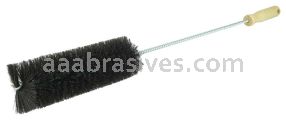Weiler 73055 Radiator Brush Twisted-in-wire Wood Handle Black Horsehair Fill