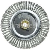 Weiler 79815 DUALLY 6" Root Pass Weld Cleaning Brush .020" Stainless Steel Wire Fill 5/8"-11UNC Double-Hex Nut