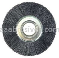 Weiler 86126 Burr-Rx 8" Crimped Filament Wheel Brush .026/120 CG Fill 2" Arbor Hole