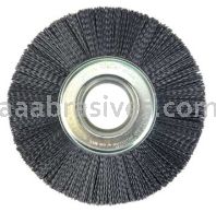Weiler 86128 Burr-Rx 8" Crimped Filament Wheel Brush .055/80 CG Fill 2" Arbor Hole