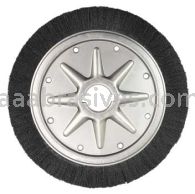 Weiler 86135 Burr-Rx 14" Extra High Density Crimped Filament Wheel Brush .026/120 CG Fill 2" Arbor Hole