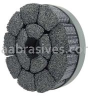 Weiler 86199 Burr-Rx 8" Maximum Density Shell-Mill Holder Disc Brush 80CG Crimped Rectangular Fill
