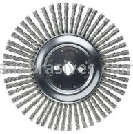 Weiler 94026 12" Cable Twist Knot Wire Wheel .035" Steel Fill 1" Arbor Hole