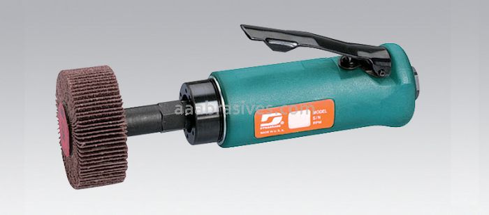 Dynabrade 51130 Dynastraight Flapper 8" Extension Finishing Tool .5 hp, Straight-Line, 18,000 RPM, Rear Exhaust, 3/8-24 Spindle Thread
