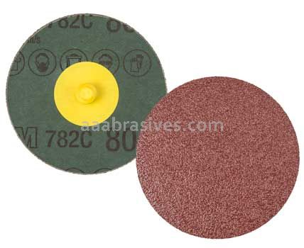 3M™ 7100100991 4" 80+ Grit TR 782C Roloc™ Fibre Disc