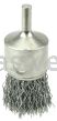 Weiler 10381 1" Nickel-Plated Cup End Brush .020" Stainless Steel Crimped Wire Fill