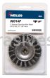 Weiler 08014P - 3" .014, 1/2"-3/8" A.H., Retail Pack , Standard Twist Wire Wheel - 012382080143