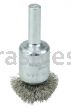 Weiler 10042 1" Circular Flared Crimped Wire End Brush .006" Stainless Steel Fill