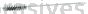 Weiler 21105 1/2" Hand Tube Brush .006" Stainless Steel Wire Fill 2" Brush Length