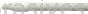 Weiler 44563 60" Fiberglass Handle Threaded 1" Diameter White Food Service