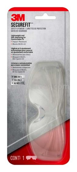 3M™ 7100166601 SecureFit™ 200 Eyewear Anti-Fog SF200H1-DC Clear Clear Lens