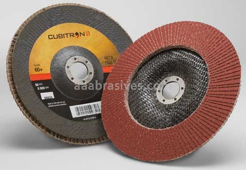 3M&trade; 7000148191 7 x 7/8 60+ Grit 967A T29 Cubitron&trade; II Flap Disc