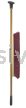 Weiler 44604 24" Pro-Flex Maroon Polypropylene Sweep with 60" Hardwood Handle