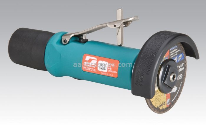 Dynabrade 52435 - 3" Straight-Line Cut-Off Wheel Tool .5 hp, 20,000 RPM Rear Exhaust 3/8-24 Spindle Thread
