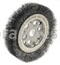 Weiler 01501 4-1/4" Maximum Density Crimped Wire Wheel .0118" Steel Fill 5/8"-1/2" Arbor Hole