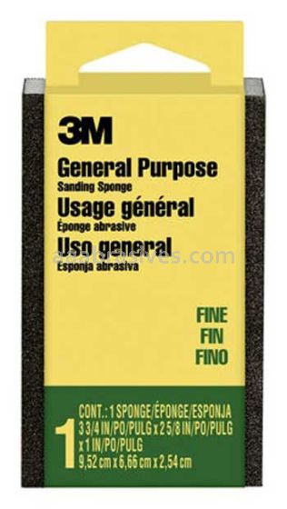 3M™ 7100176775 Sanding Sponge Block 3-3/4x2-5/8x1 Fine