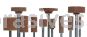 Norton W187 1/2 x 1 Gemini 38A M/J2 1/8 x 1-1/2 Vitrified Bond Mounted Points W Shapes