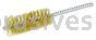Weiler 21218 1" Power Tube Brush .006" Brass Wire Fill 2-1/2" Brush Length