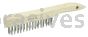 Weiler 25104 Vortec Pro Scratch Brush .012 Stainless Steel Fill Shoe Handle 4 x 16 Rows
