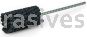 Weiler 34190 CrossFlex Standard Duty Bore Brush 1 Diameter 120 SC Grit