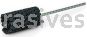 Weiler 34195 CrossFlex Standard Duty Bore Brush 1-1/8 Diameter 180 SC Grit