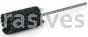 Weiler 34196 CrossFlex Standard Duty Bore Brush 1-1/8 Diameter 240 SC Grit