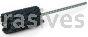 Weiler 34199 CrossFlex Standard Duty Bore Brush 1-1/4 Diameter 180 SC Grit