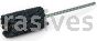 Weiler 34200 CrossFlex Standard Duty Bore Brush 1-1/4 Diameter 240 SC Grit
