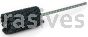 Weiler 34203 CrossFlex Standard Duty Bore Brush 1-3/8 Diameter 180 SC Grit