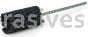 Weiler 34206 CrossFlex Standard Duty Bore Brush 1-1/2 Diameter 120 SC Grit